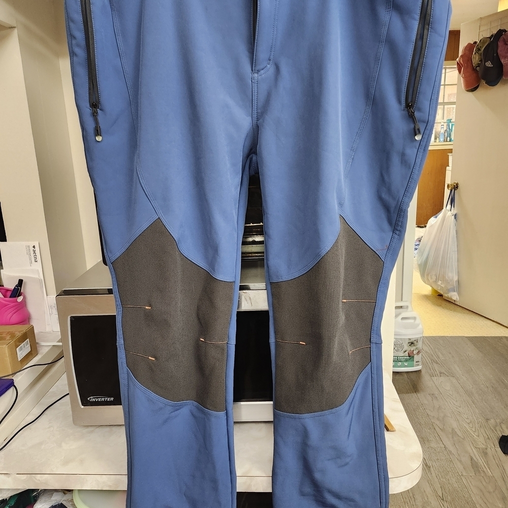 Men's Gray Fleece-Lined Pants